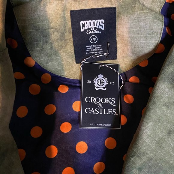 Crooks & Castles Womens Camo Biker Jacket Small - Picture 4 of 4